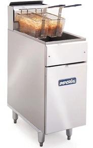 Special Offer:IMPERIAL IFS-40 SINGLE PAN DOUBLE BASKET FREESTANDING FRYER NAT GAS 31KW 22 LITRE