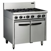 Special Offer:BLUE SEAL CR9D COBRA 6 BURNER COOKER WITH OVEN NAT GAS CASTORS AT REAR 40.5KW